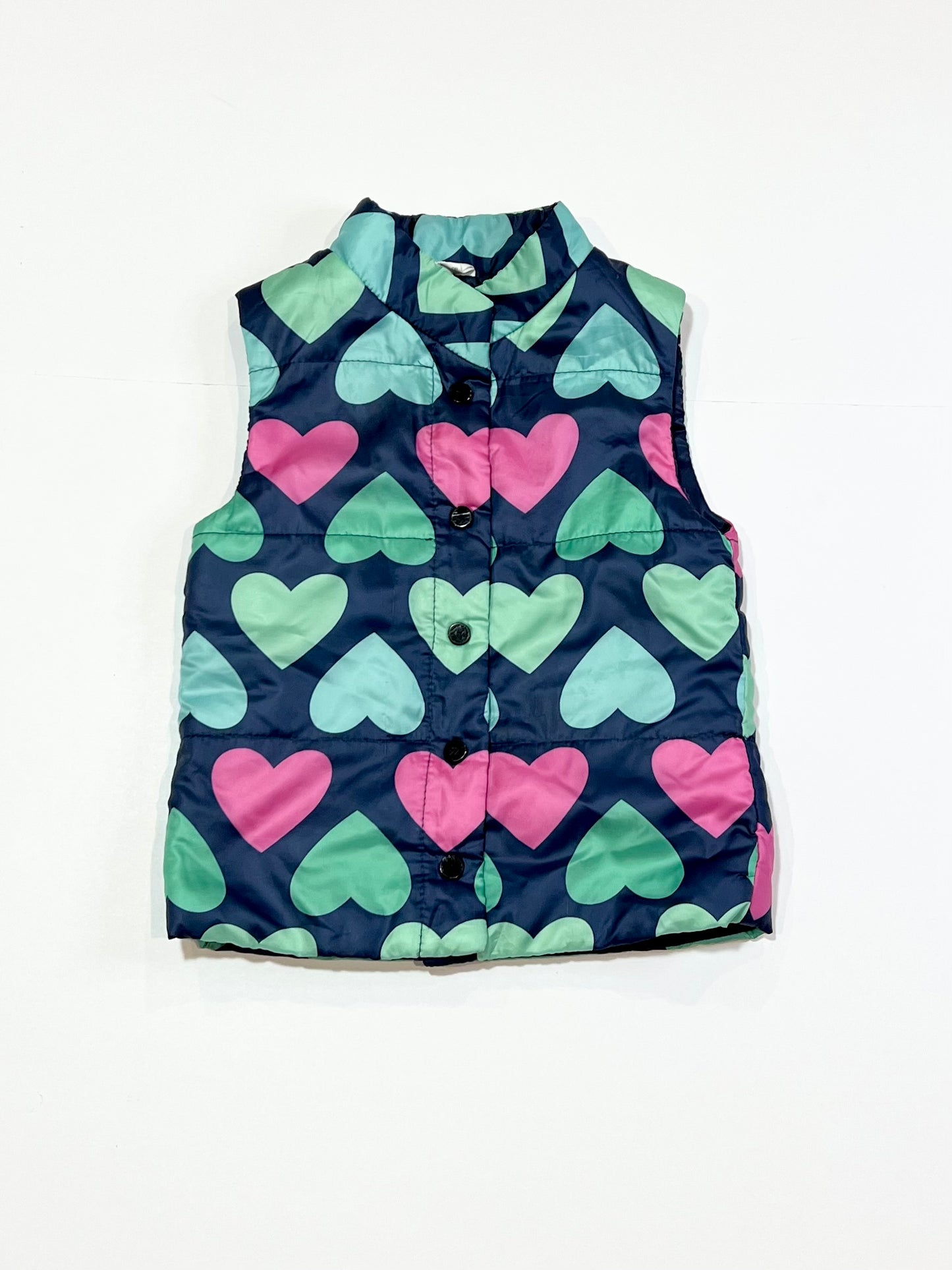 Hearts puffer vest - Size 2