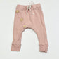 Pink ribbed leggings - Size 0