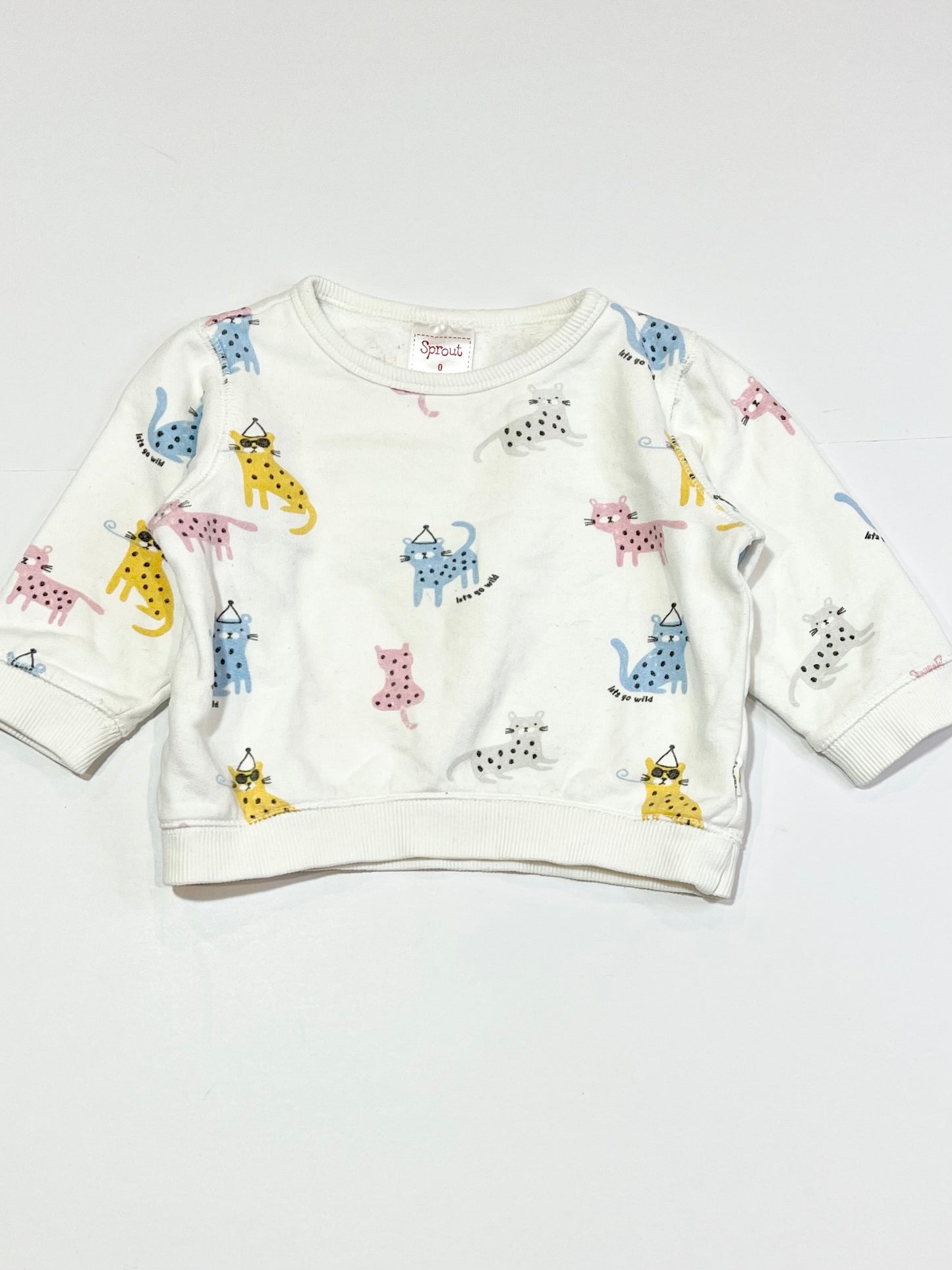 White cats sweater - Size 0