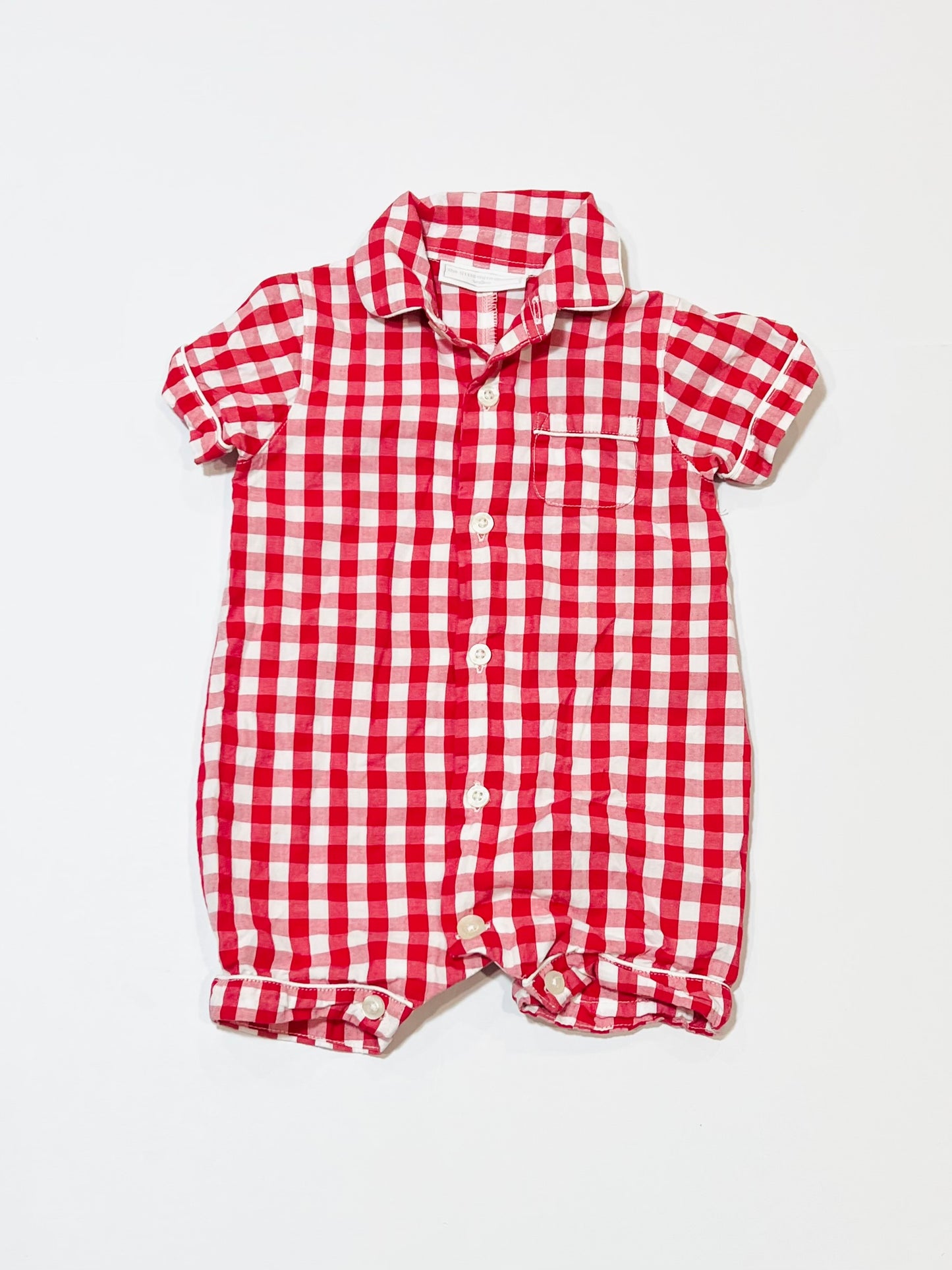 Checkered romper - Size 00