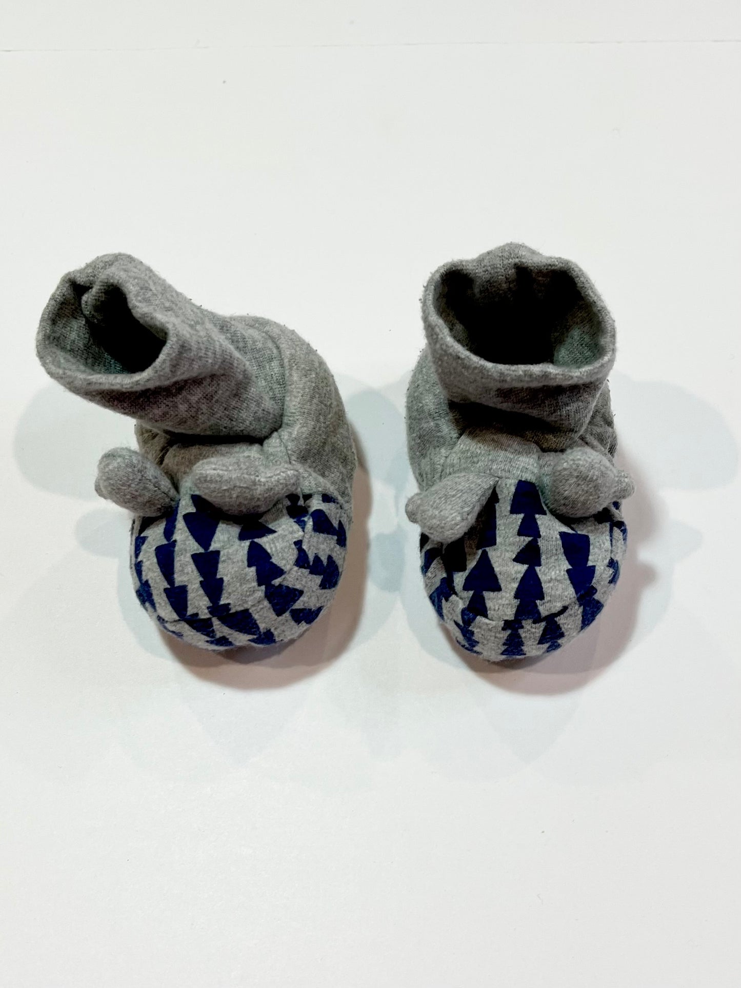 Grey booties - Size 0-6 months