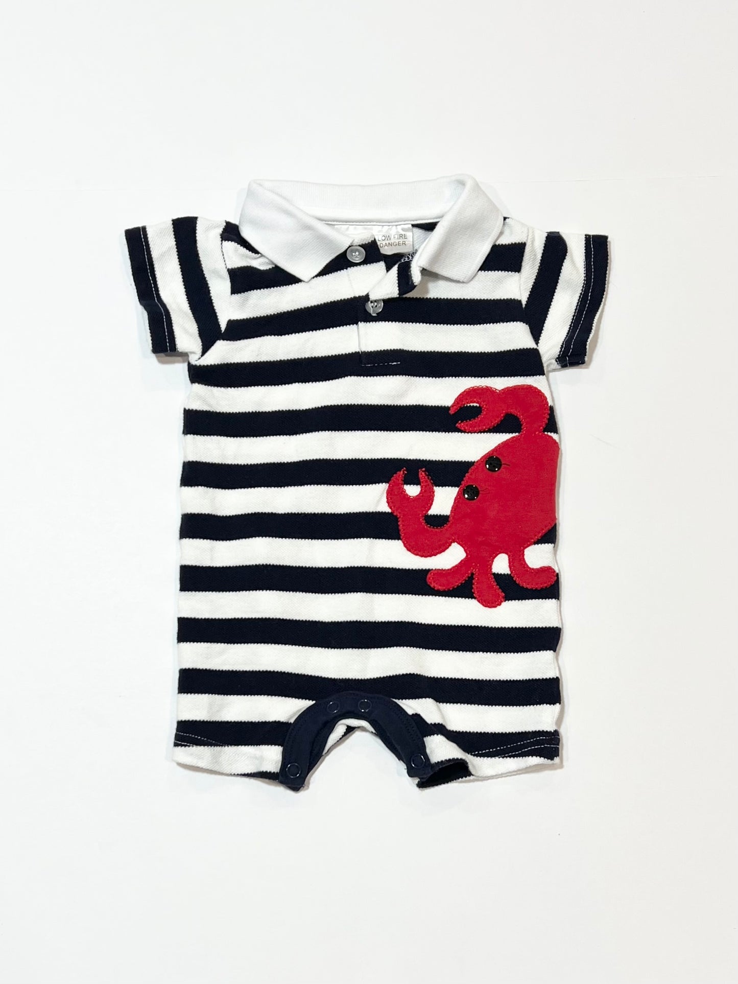 Striped crab romper - Size 00
