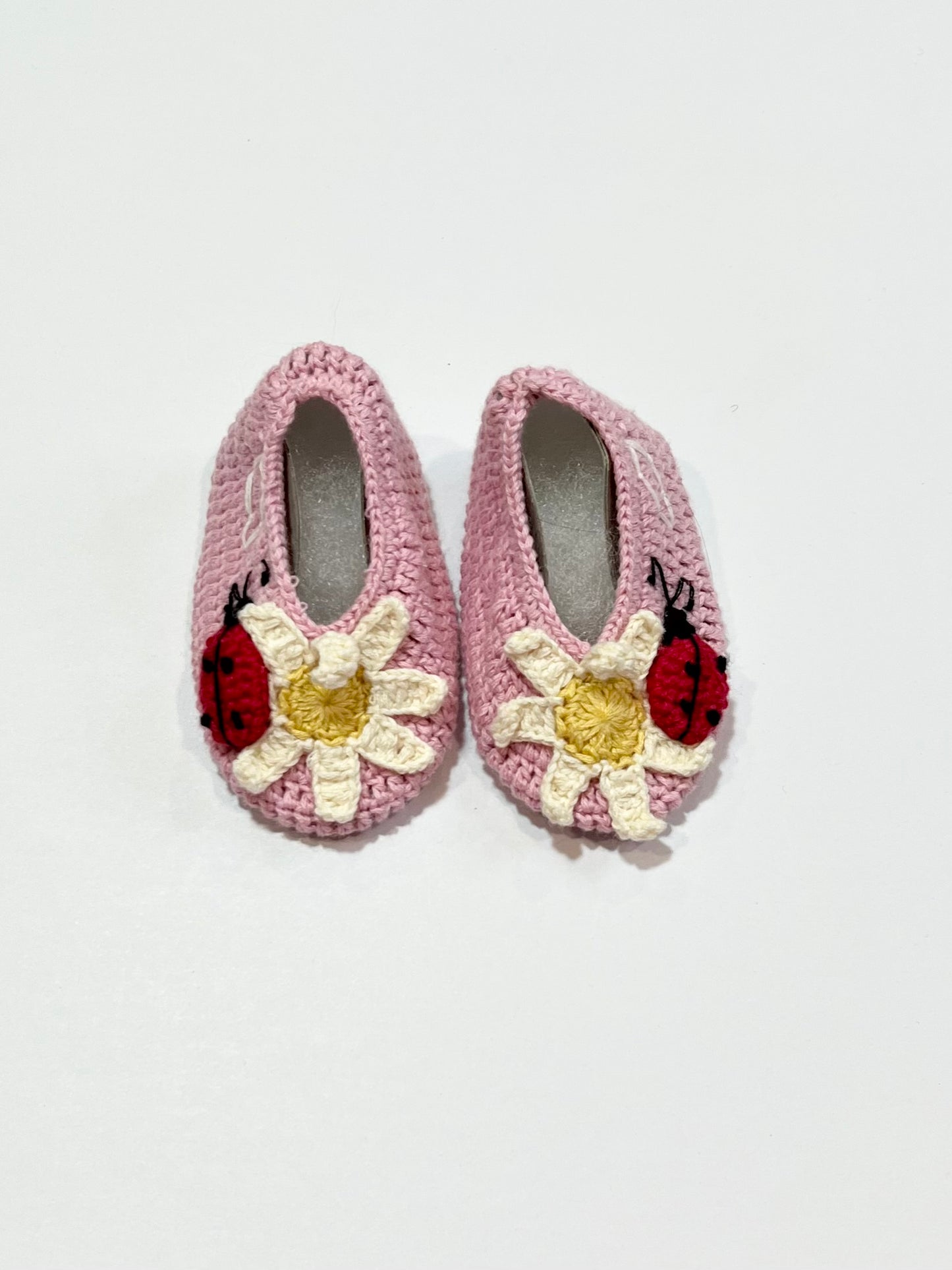 Ladybug booties brand new - Size 0-6 months
