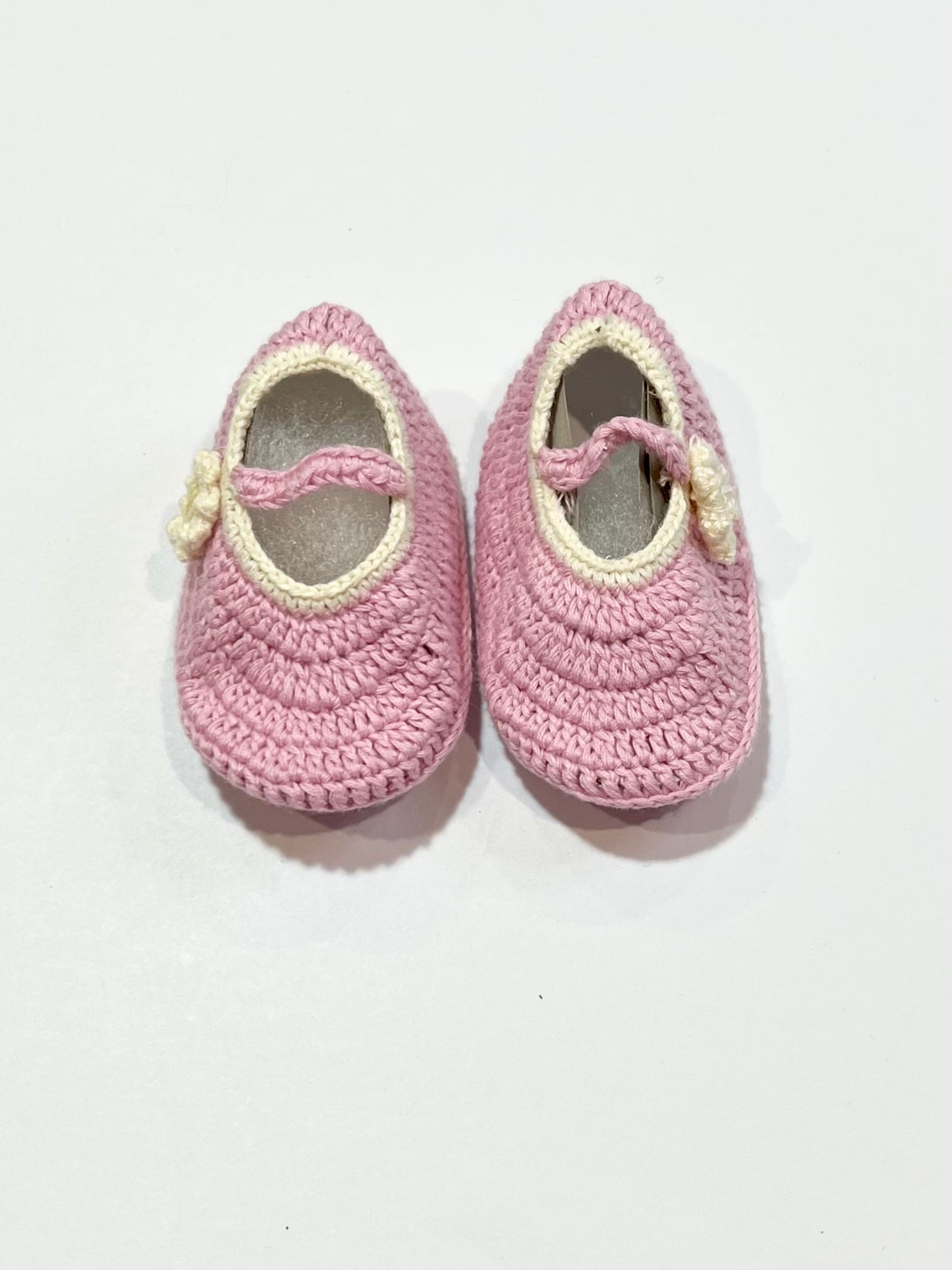 Pink booties brand new - Size 0-6 months