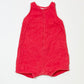 Red cotton romper - Size 00