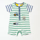 Striped tractor romper - Size 00