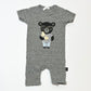 Grey bear romper - Size 00