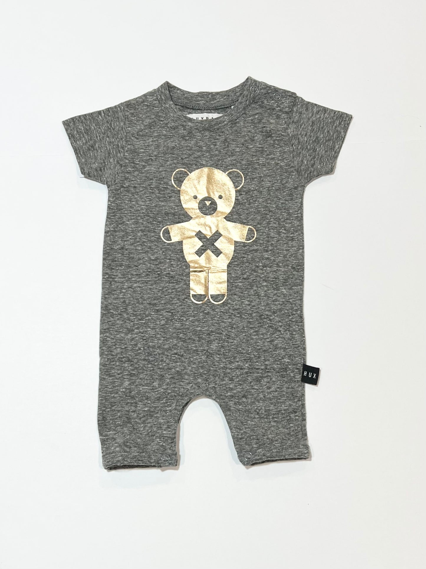 Grey bear romper - Size 00