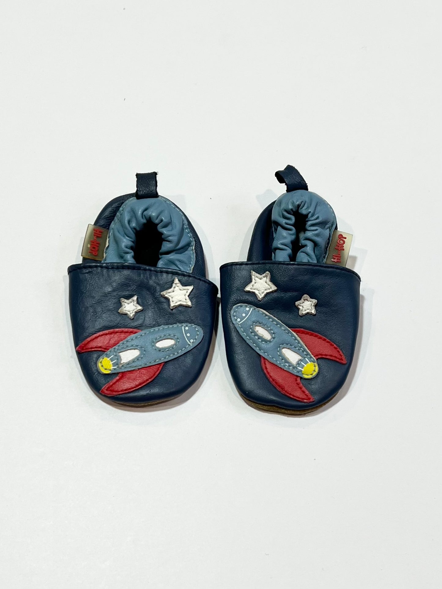 Leather pre-walkers - Size 6-12 months