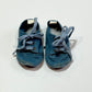 Blue canvas pram shoes - Size 6-9 months