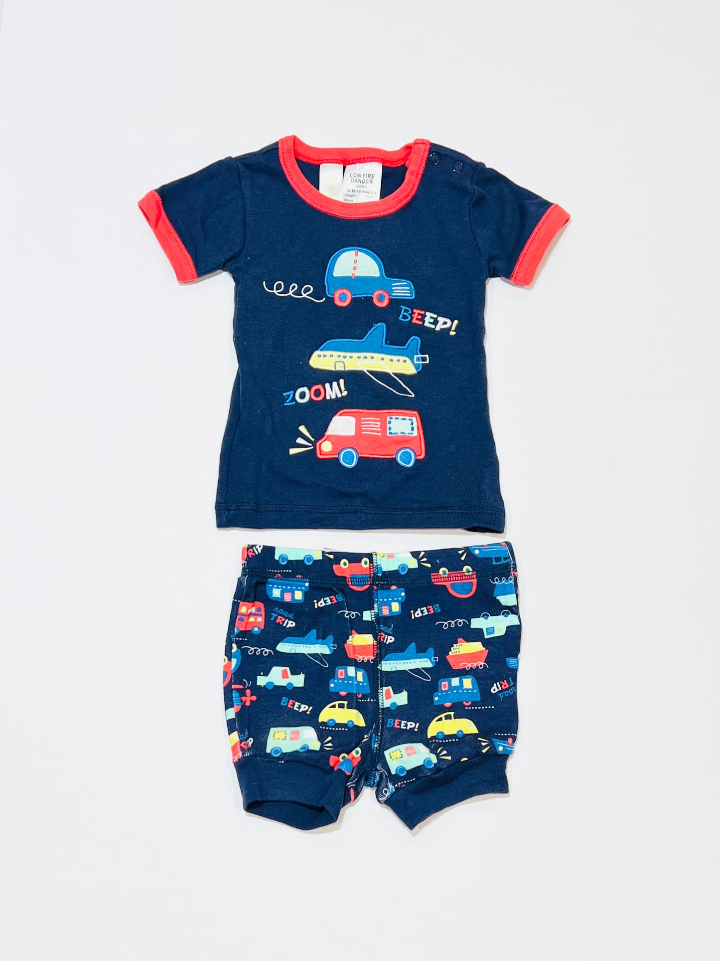 Vehicles pyjamas - Size 0