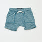Teal jersey shorts - Size 9-12 months