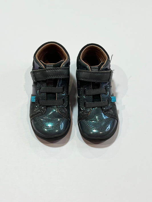 Blue shimmer boots - Size UK6