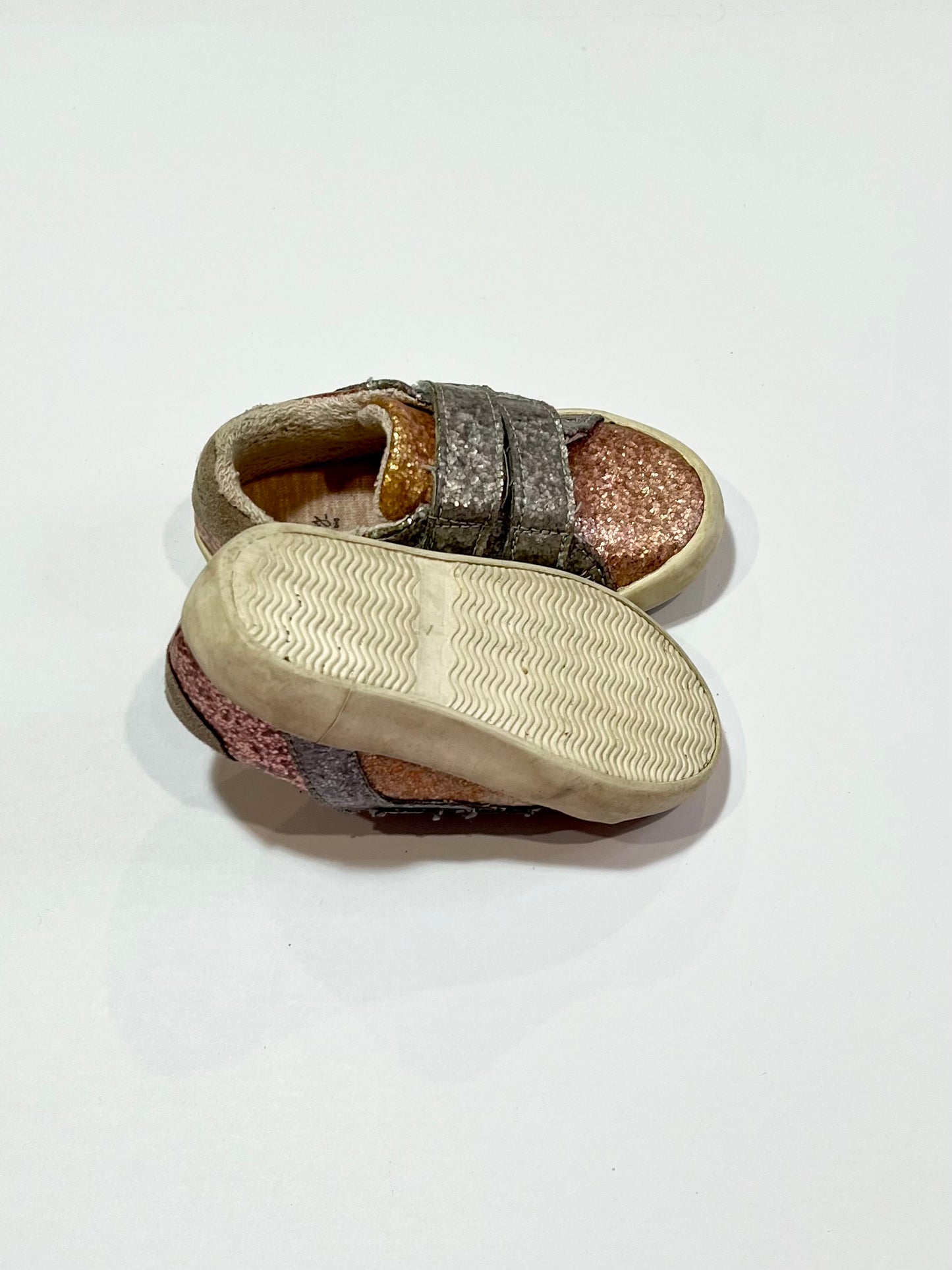 Glitter velcro shoes - Size EU21