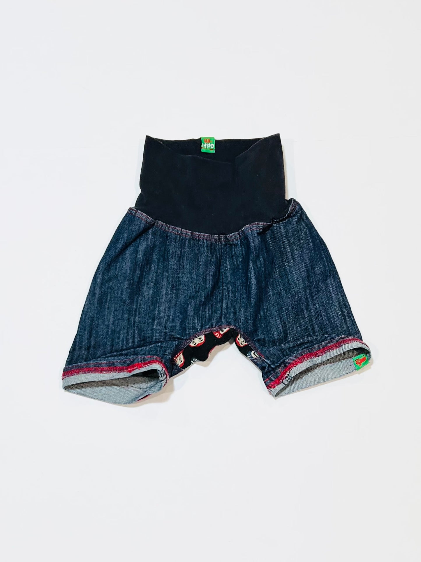 Denim patch shorts - Size 6-15 months