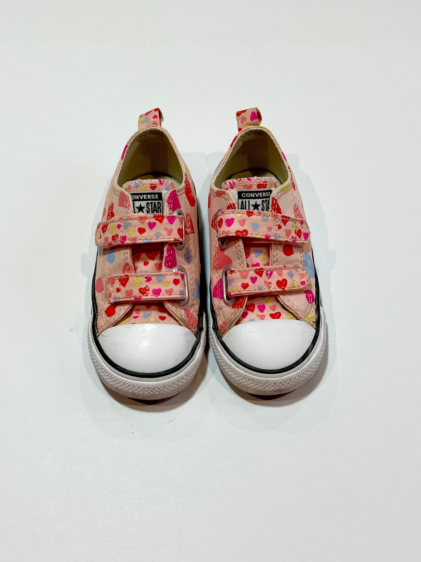 Pink heart Chuck Taylors - Size US8