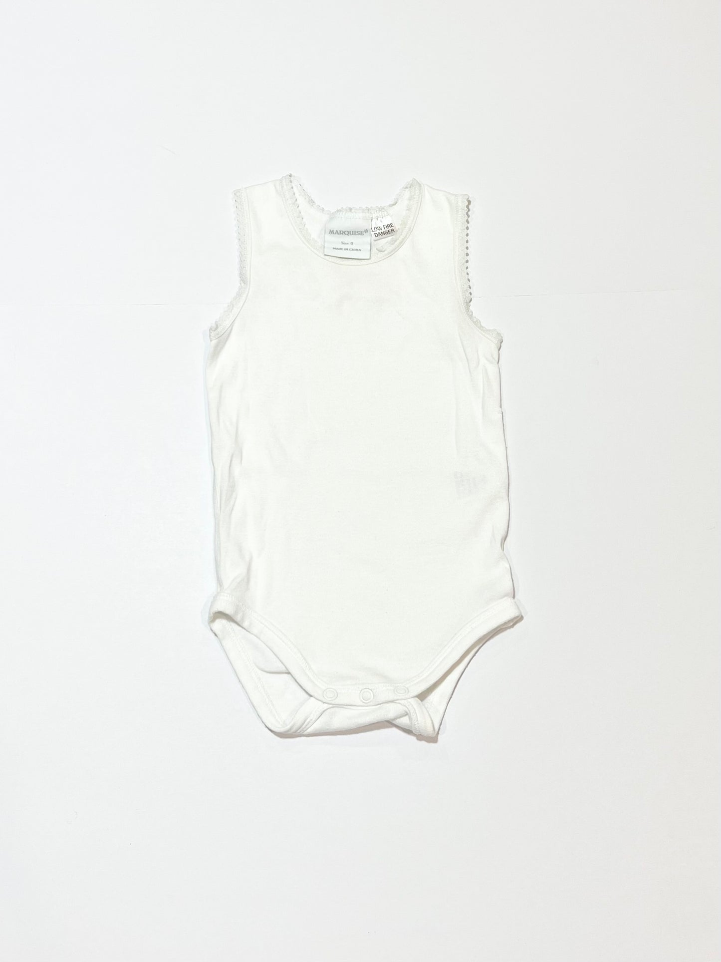 Lace trim bodysuit - Size 0