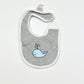 Grey whale bib - One size