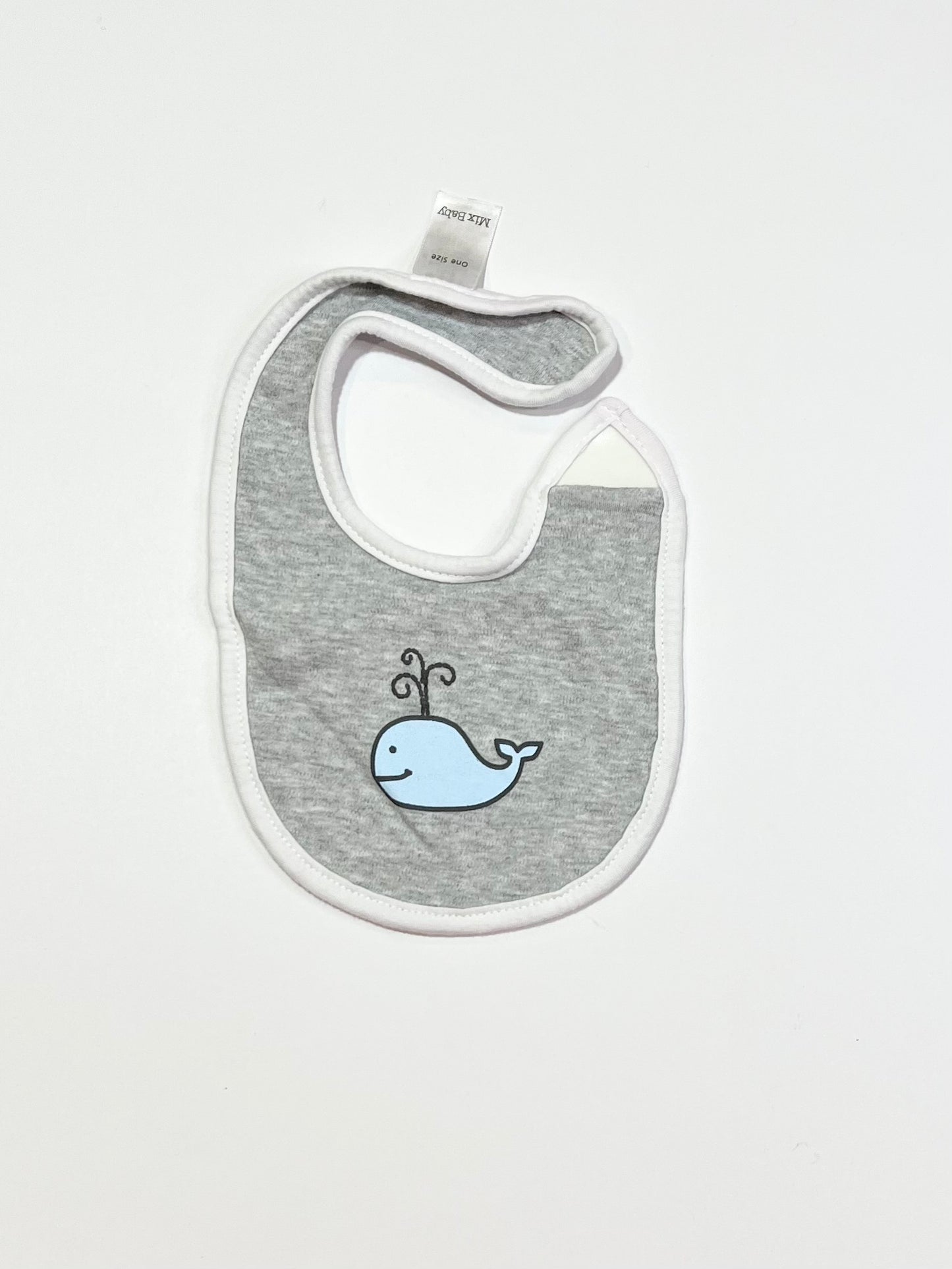 Grey whale bib - One size