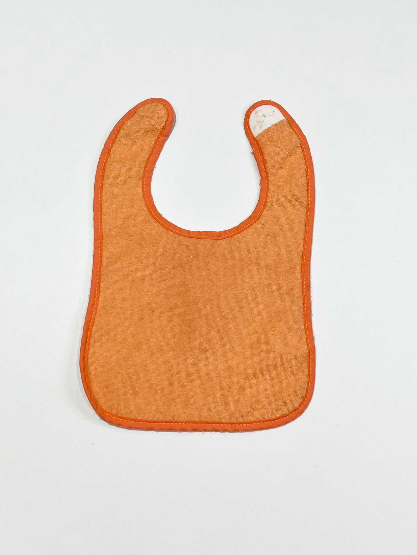 Orange terry bib - One size
