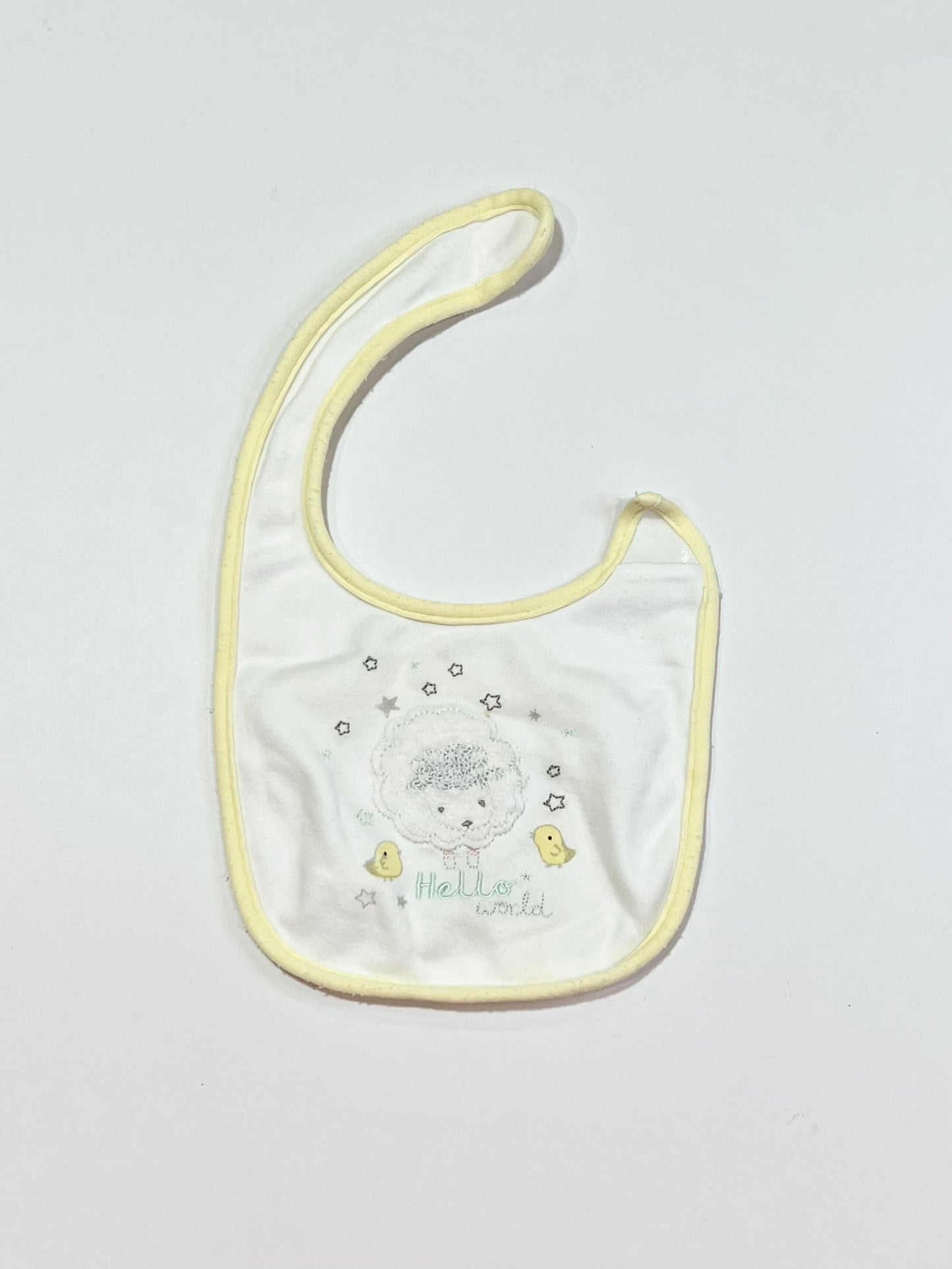 Yellow sheep bib - One size