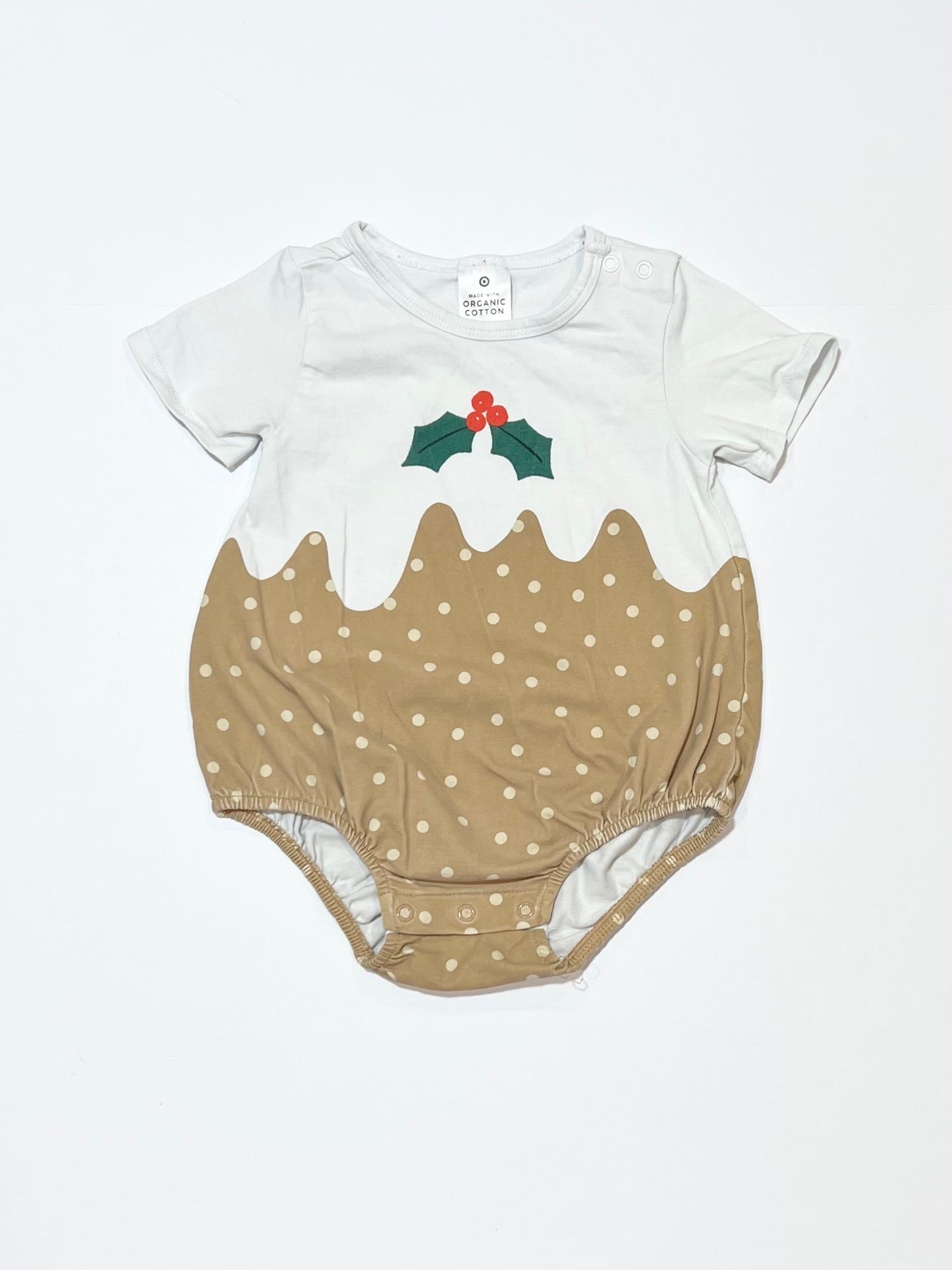 Christmas pudding bodysuit - Size 0