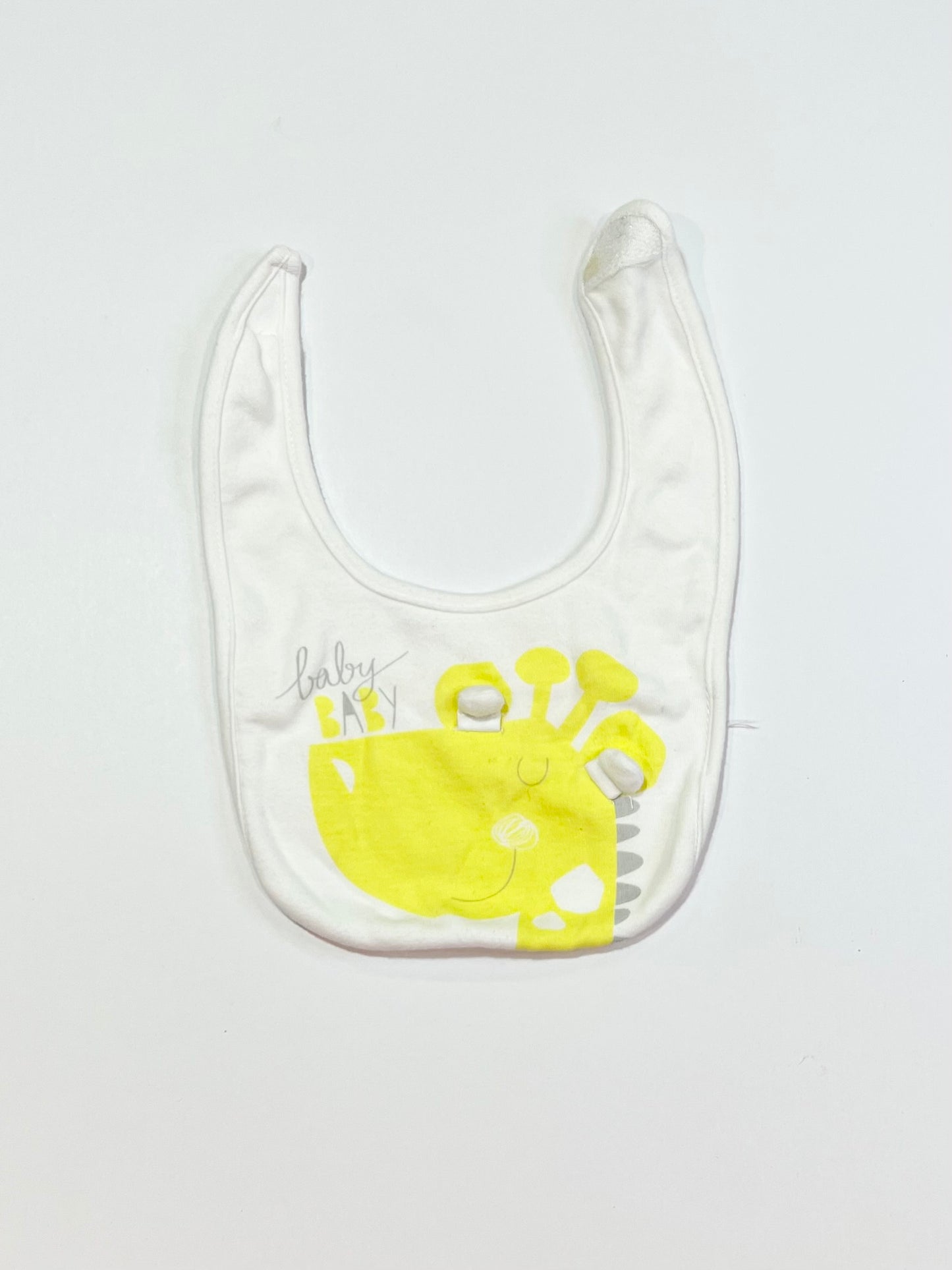 Yellow giraffe bib - One size