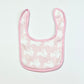 Pink bunny bib - One size
