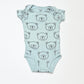 Blue bear bodysuit - Size 6-9 months