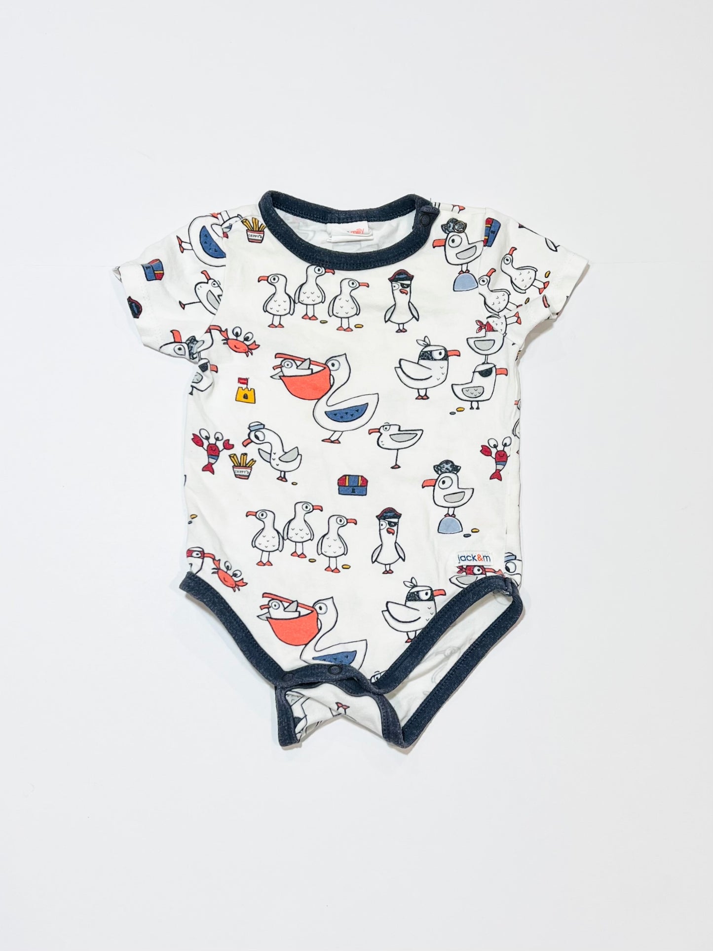 Seagull and pelican bodysuit - Size 0
