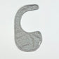 Grey dribble bib - One size