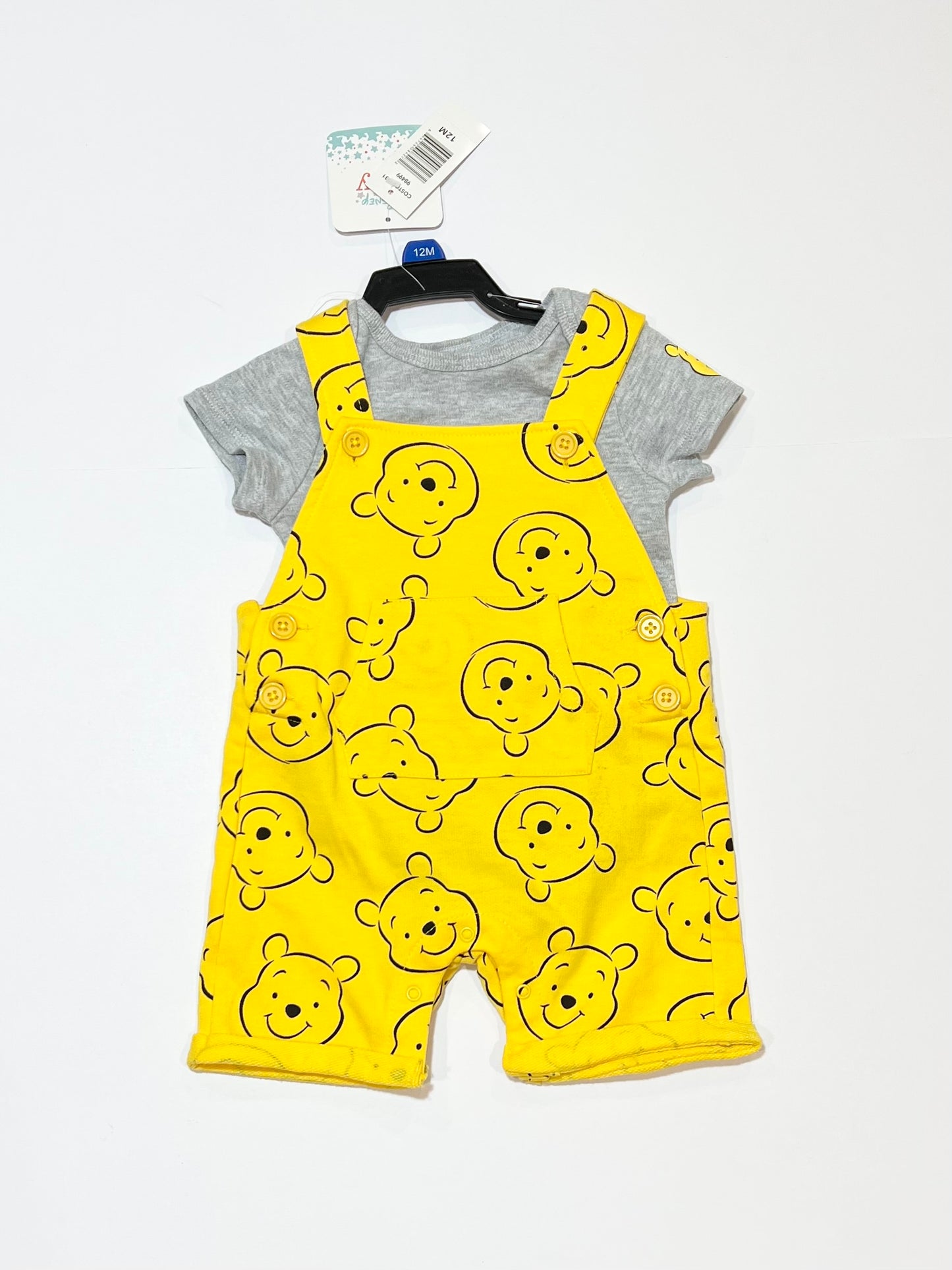 Winnie the Pooh overalls set - Size 0