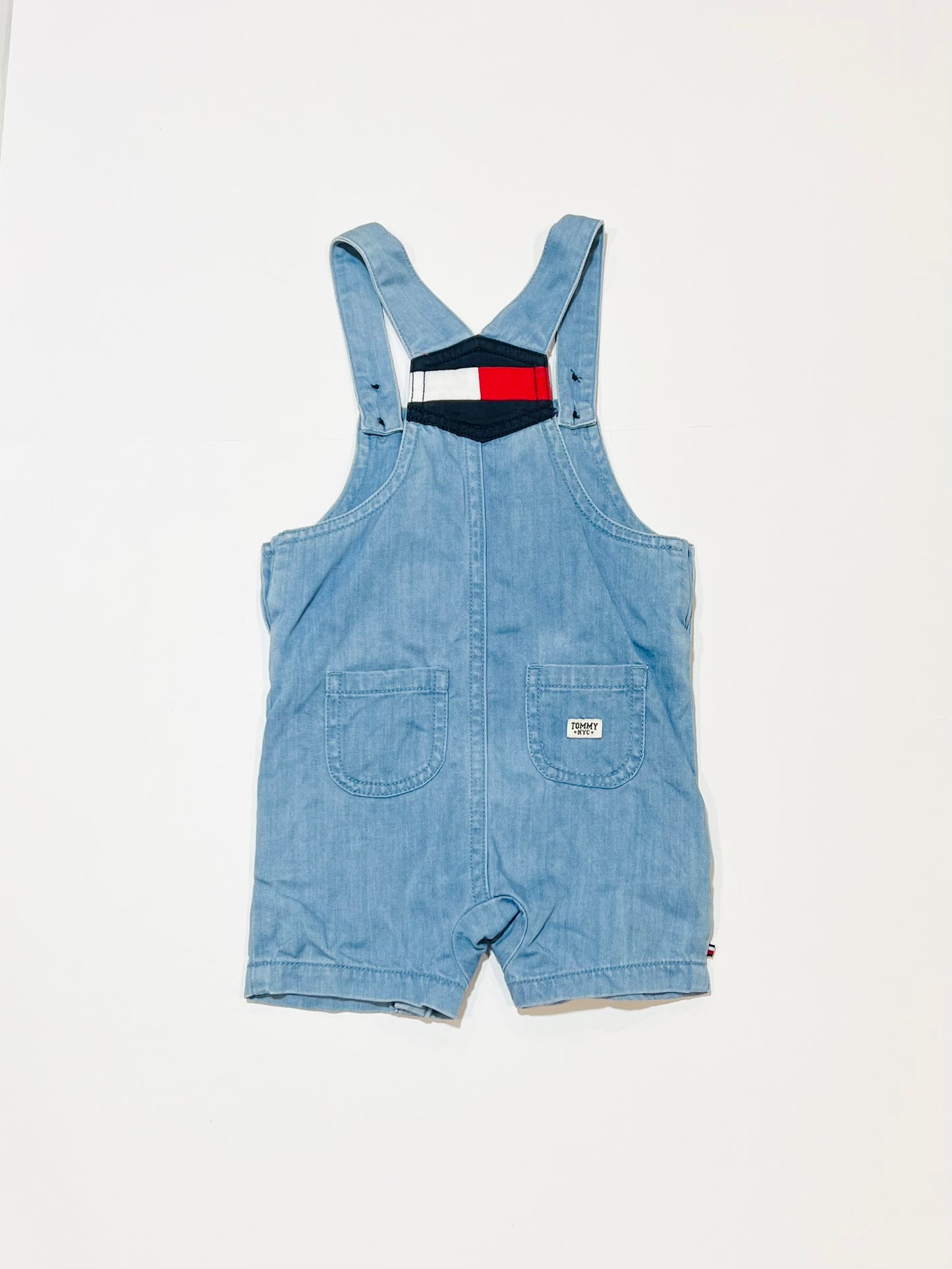 Soft blue overalls - Size 6-9 months