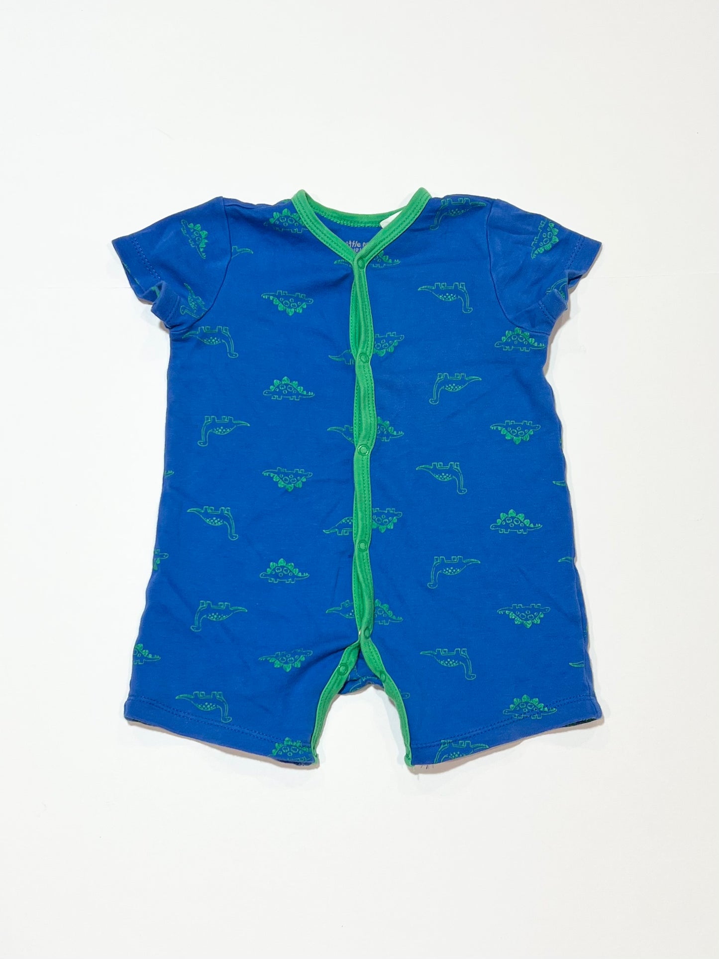 Blue dino romper - Size 0