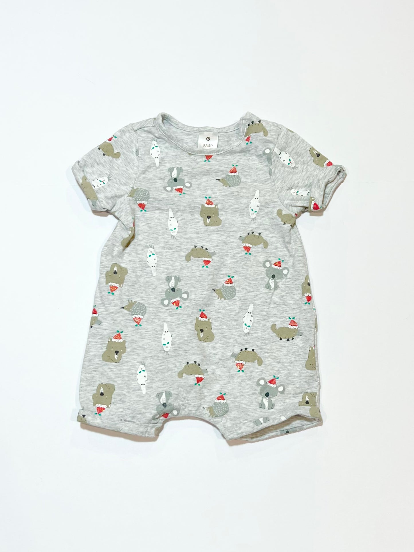 Aussie animals Christmas romper - Size 0