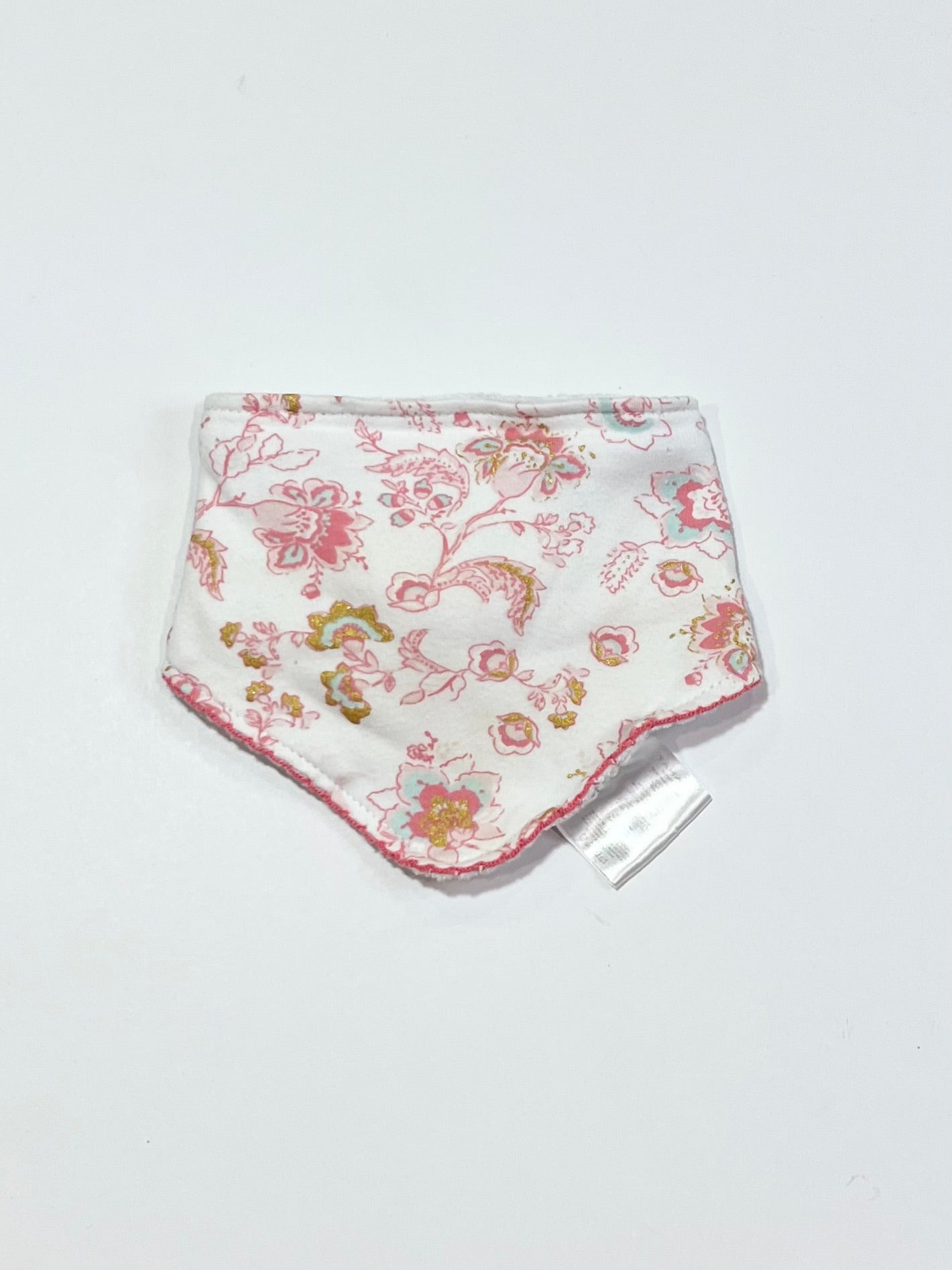 Floral bandana bib - One size