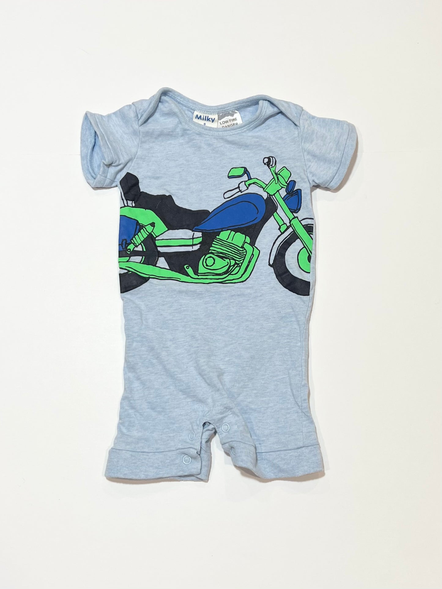 Blue motorbike romper - Size 0