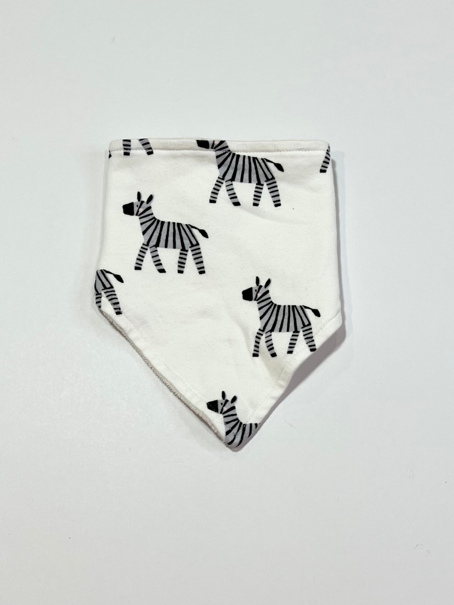 Zebras bandana bib - One size