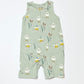 Green duck romper - Size 6-9 months
