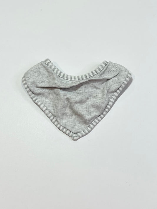 Grey bandana bib - One size