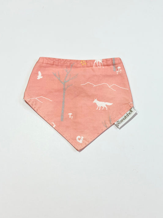 Pink woods bandana bib - One size