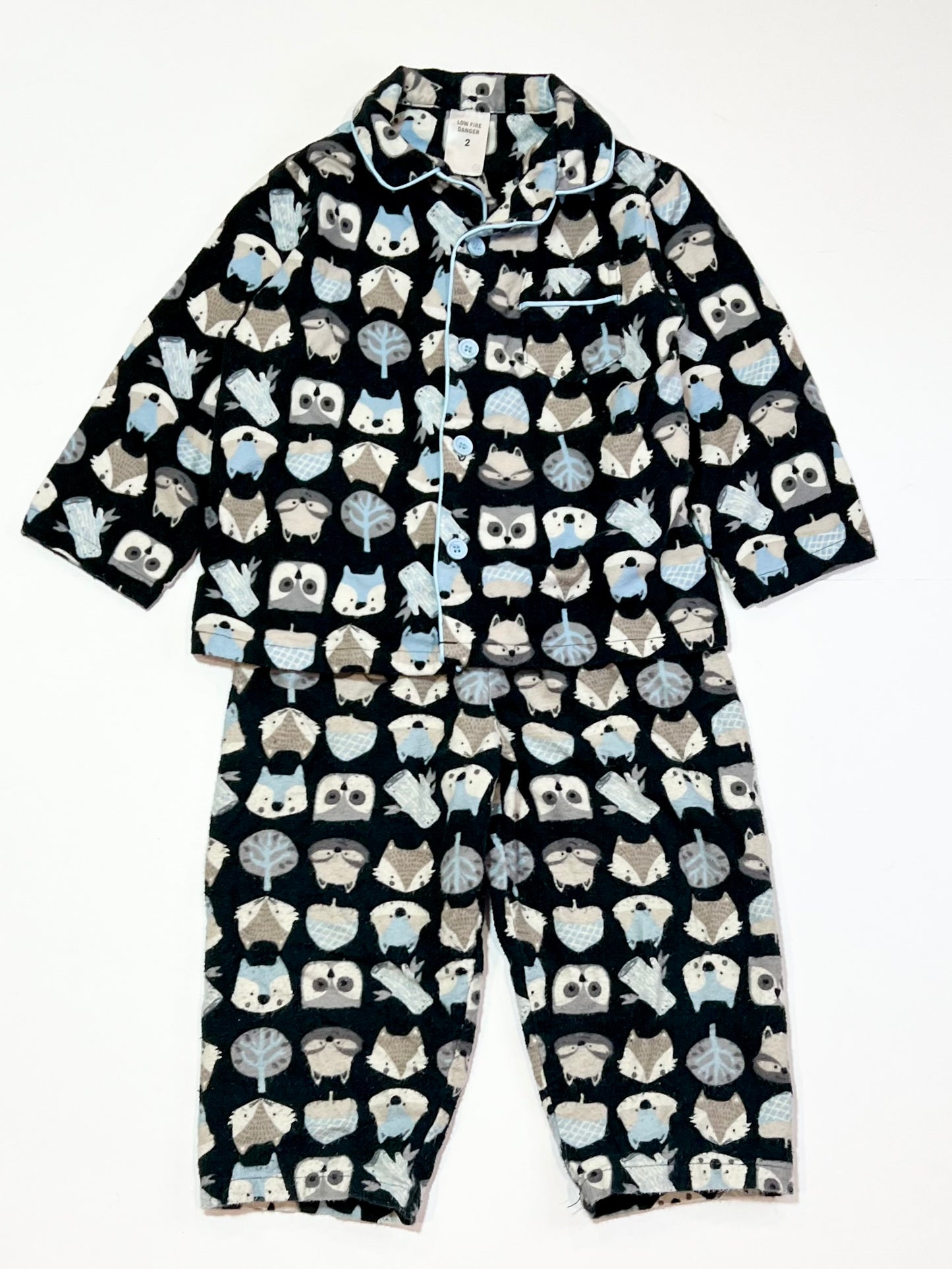 Flannelette pyjamas - Size 2