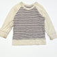 Tan striped top - Size 2