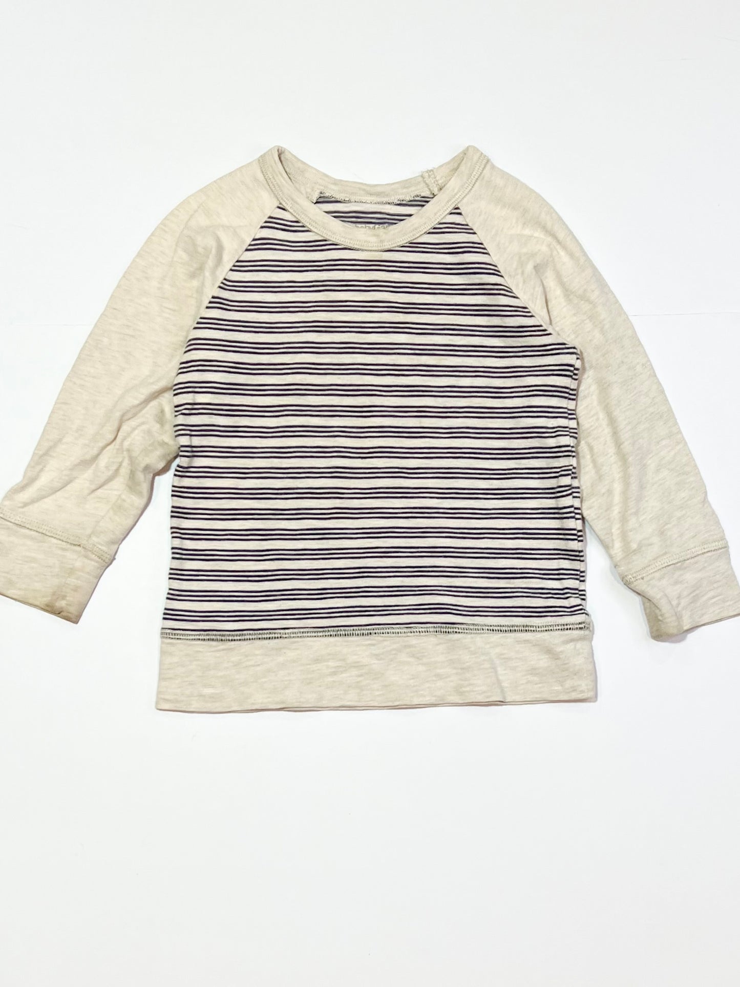 Tan striped top - Size 2