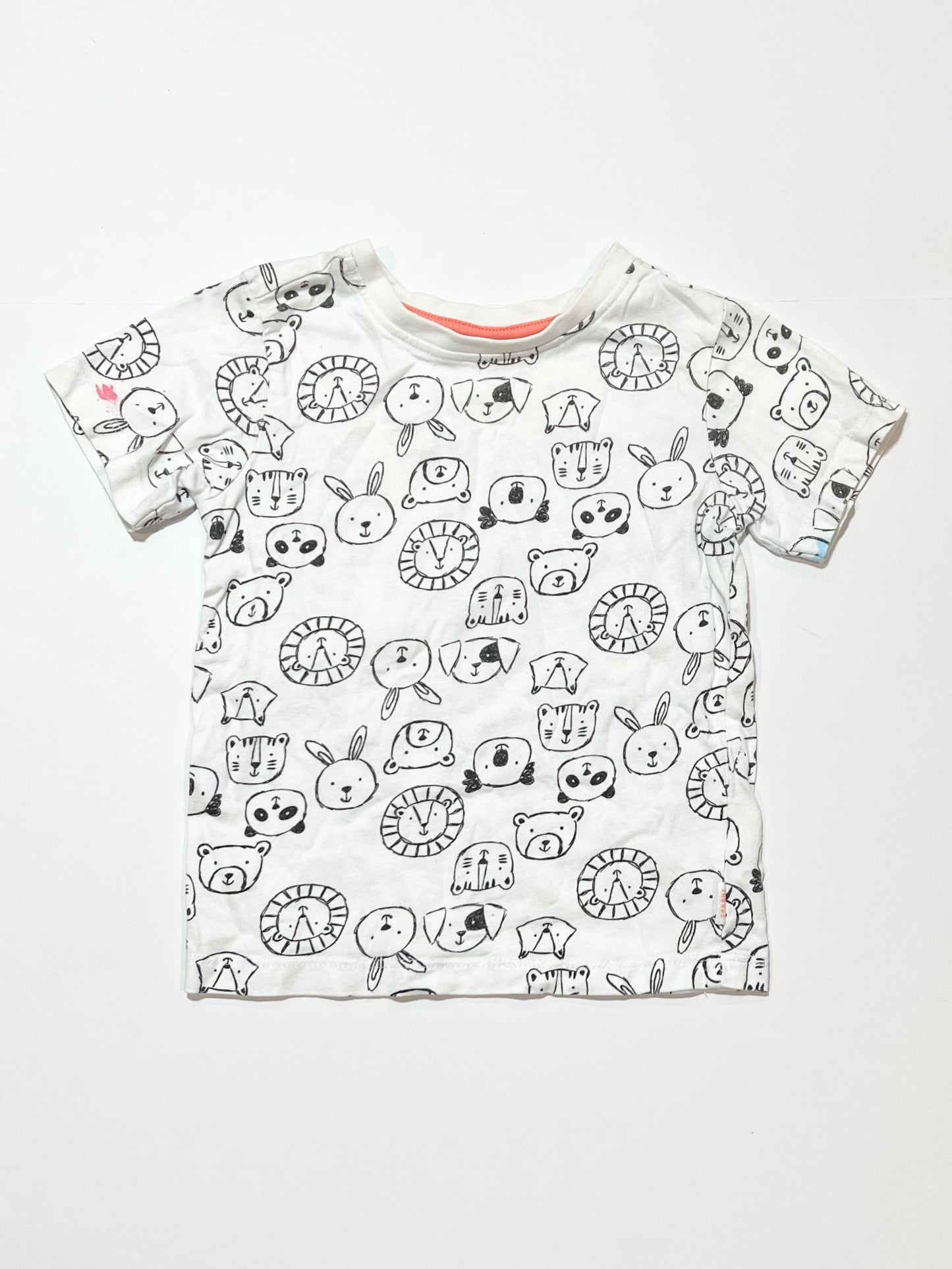 Animal faces tee - Size 1