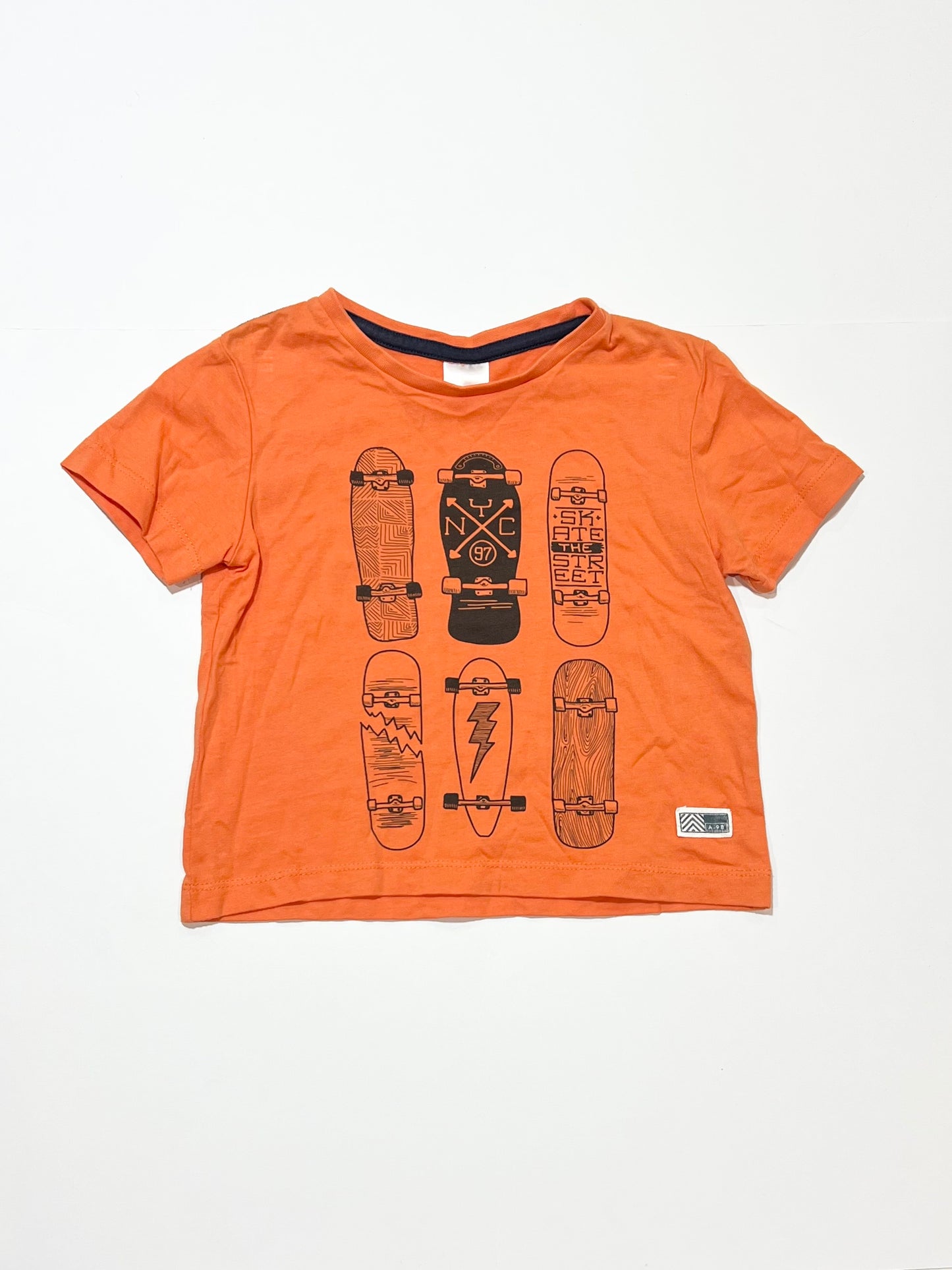 Orange skareboard tee - Size 1