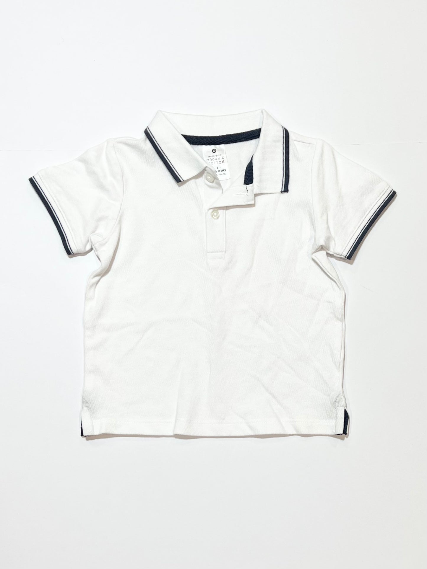 White polo top - Size 1