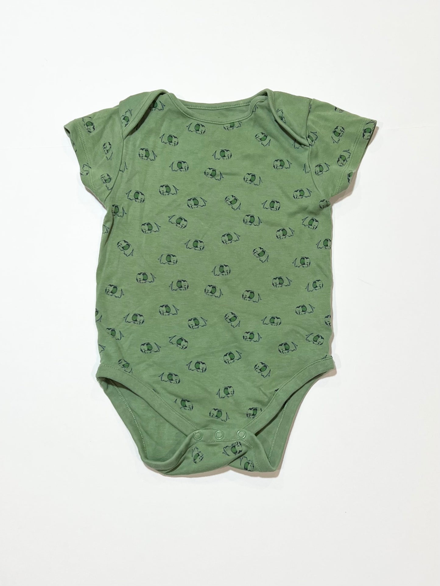Green elephants bodysuit - Size 1