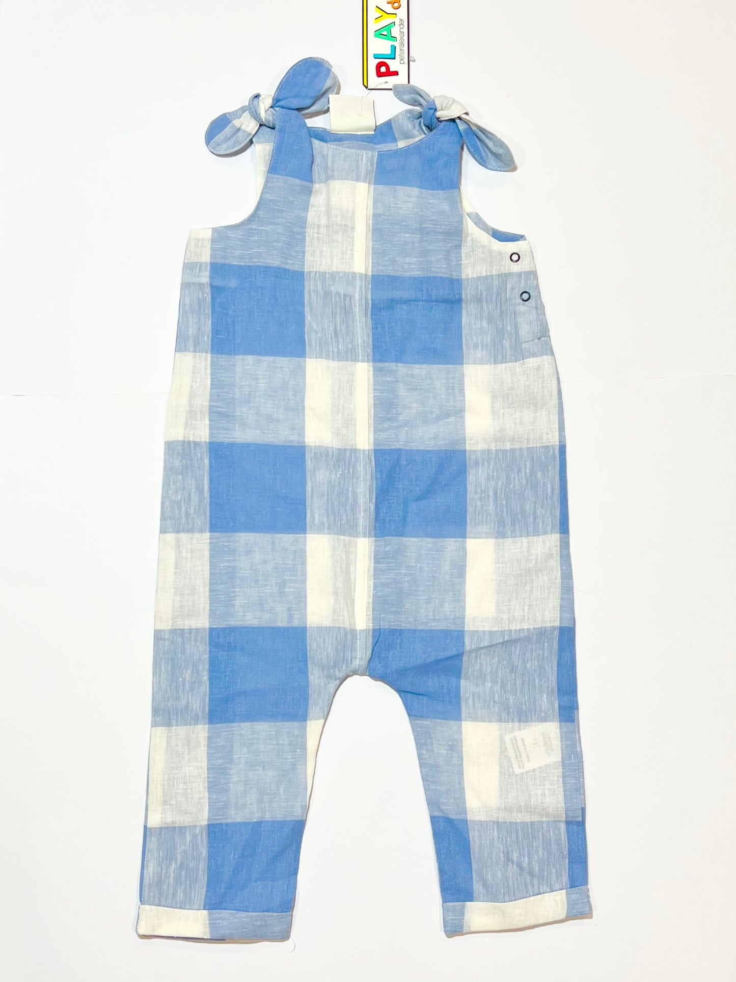 Checkered cotton romper brand new - Size 1
