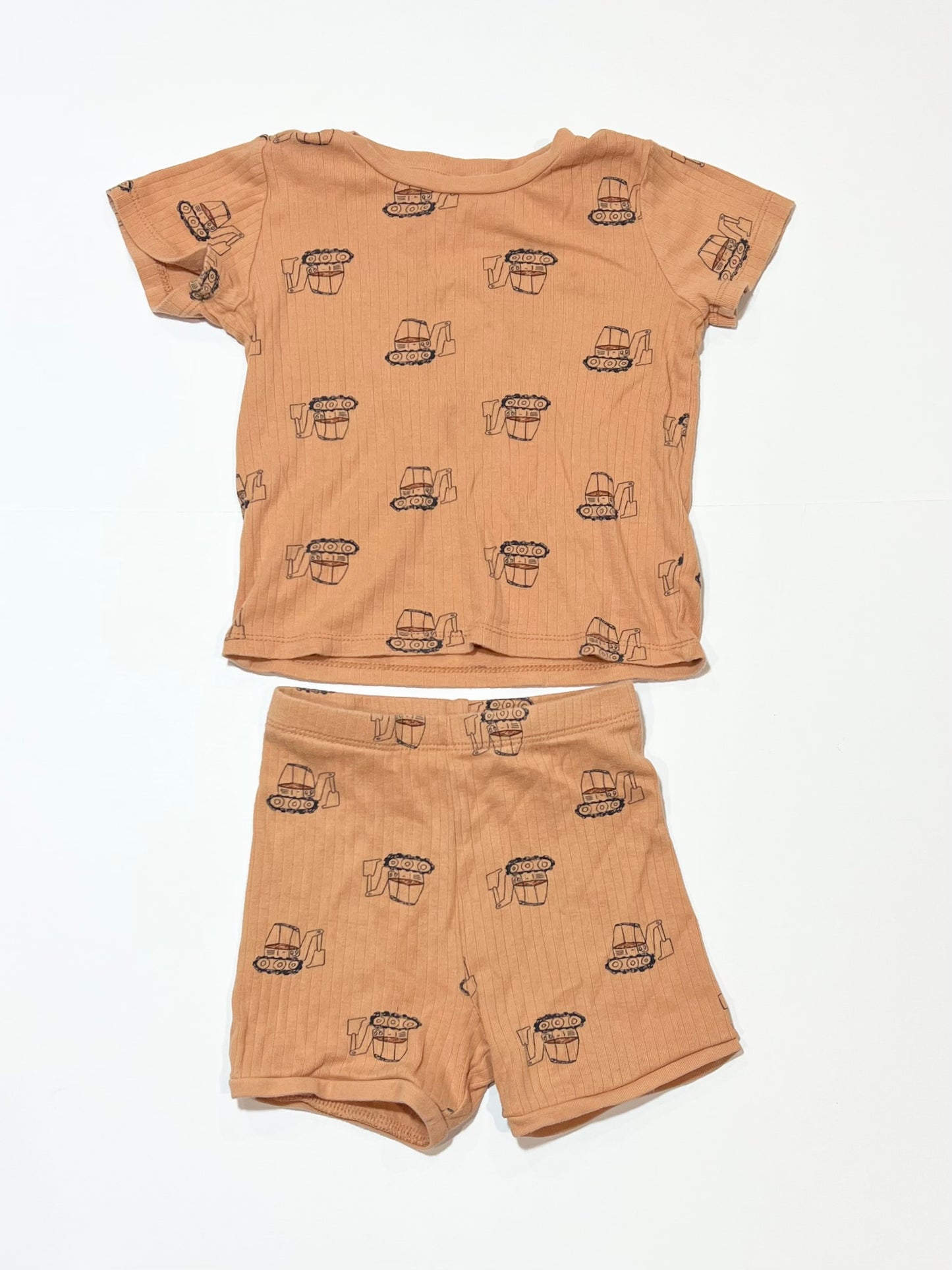 Ribbed digger pyjamas - Size 2